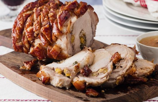 Roast Pork with Apricot and Sage Stuffing 1