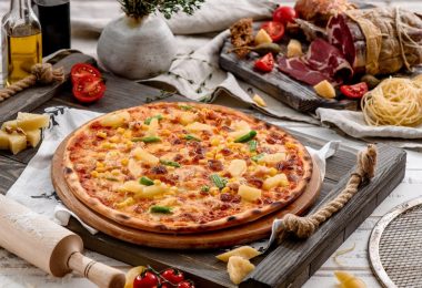 Пицца без дрожжей в духовке: рецепт