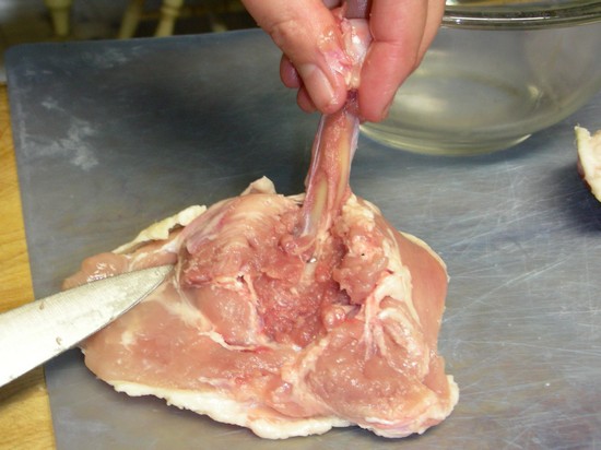 мясо нужно зачистить от пленки