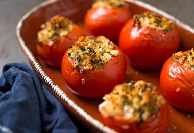 Как приготовить печеные помидоры?