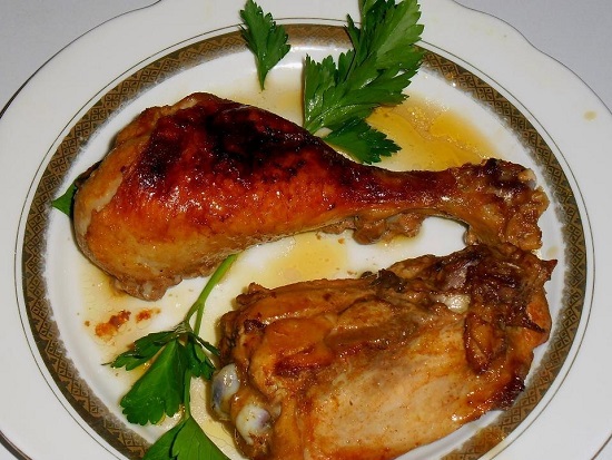Курица в медовом соусе в духовке